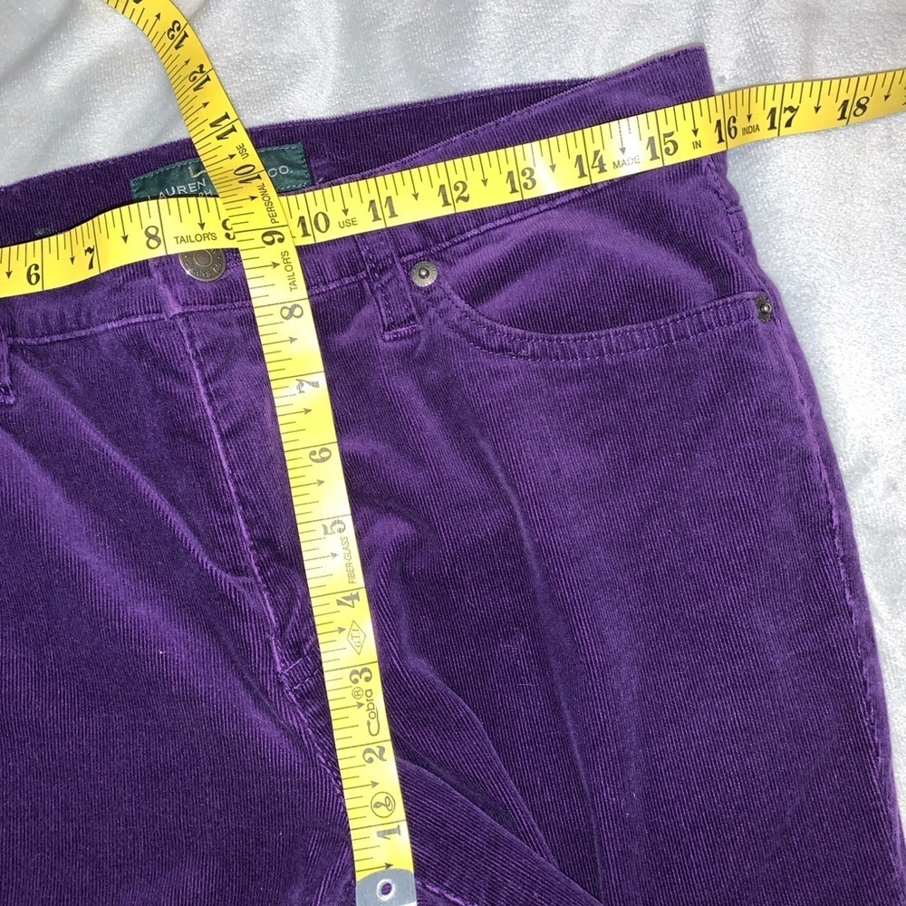 Lauren Ralph Lauren Deep Purple Straight Leg Pants size 6 - Picture 4 of 9